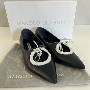 Auth MANOLO BLAHNIK Ulissa Flats